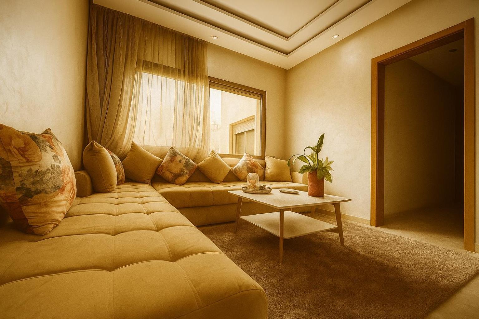 Cosy Ensoleille 2ch Proche De Mosquee Hassan Ii Et Corniche Apartamento