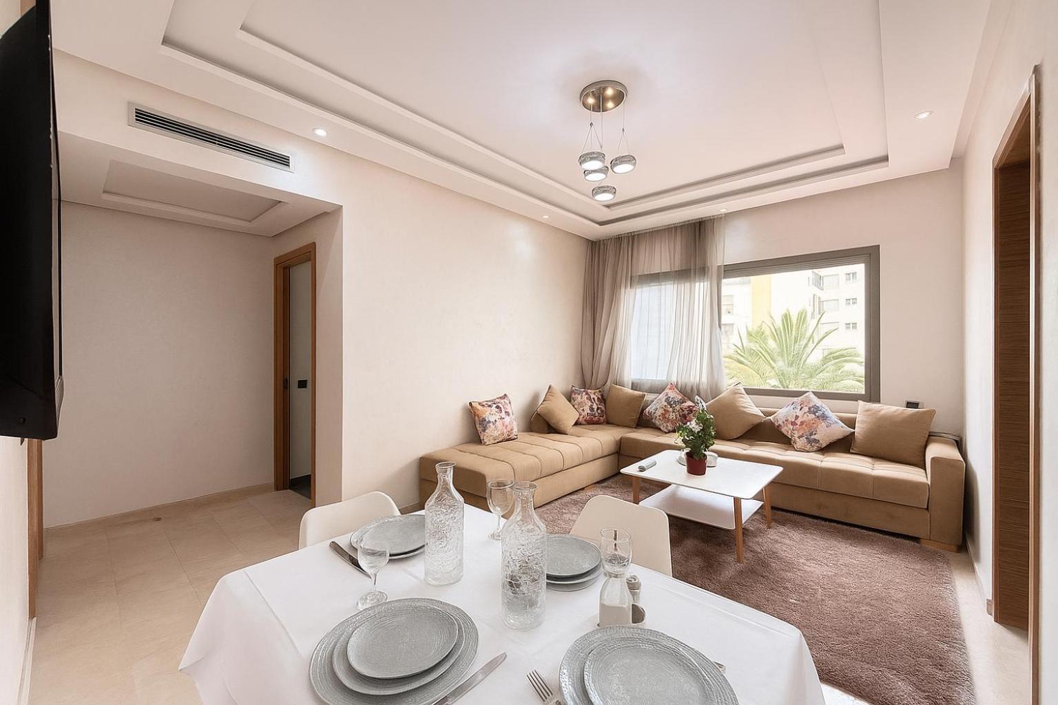 Apartamento Cosy Ensoleille 2ch Proche De Mosquee Hassan Ii Et Corniche
