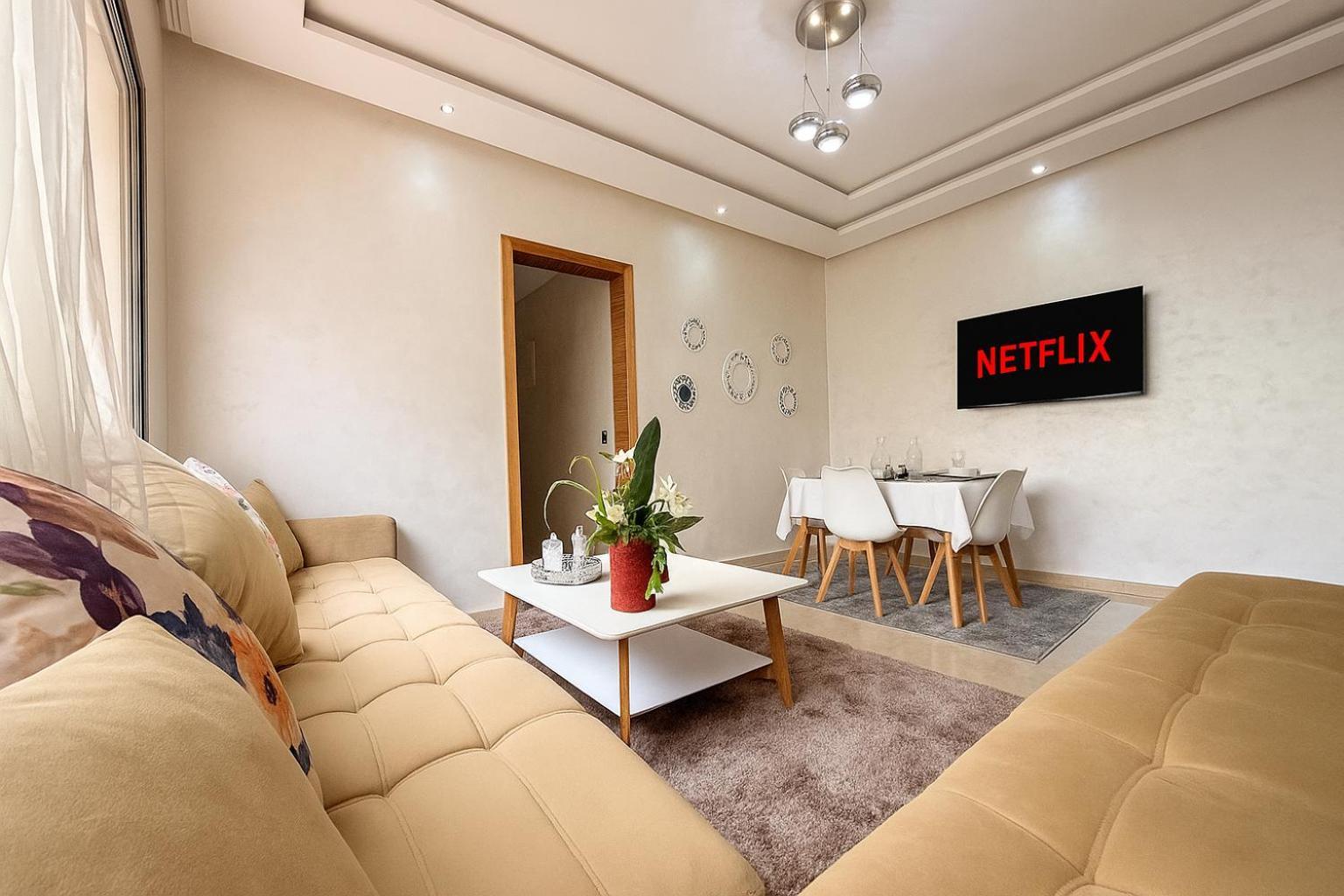 Cosy Ensoleille 2ch Proche De Mosquee Hassan Ii Et Corniche Apartamento Casa Blanca